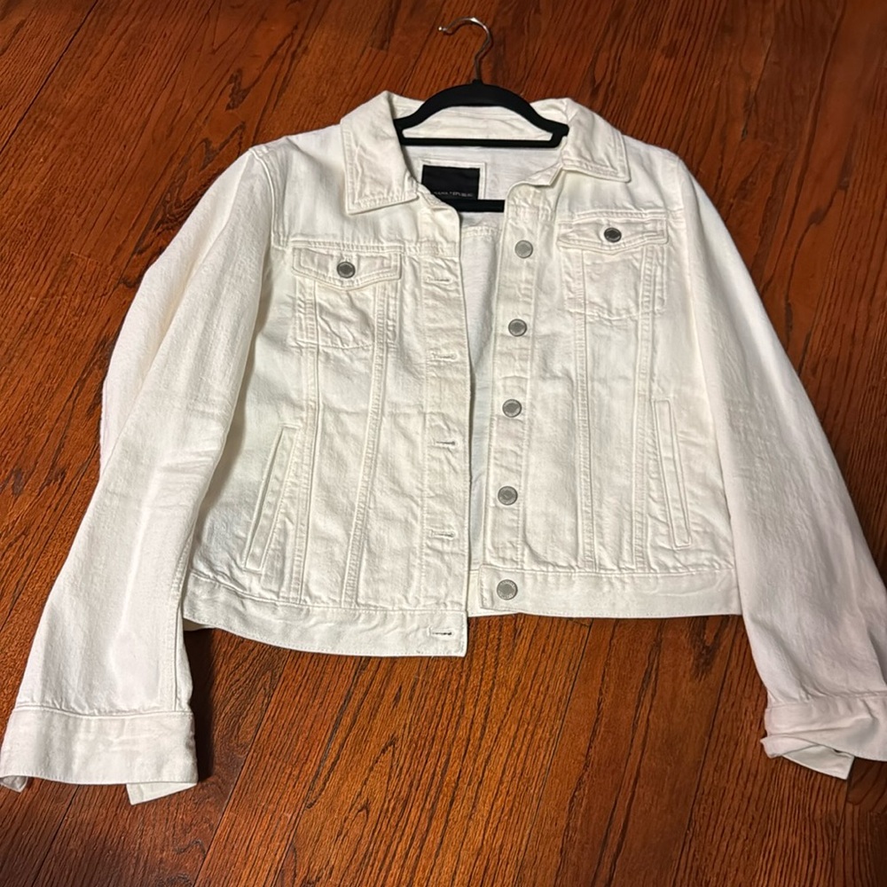 white denim jacket